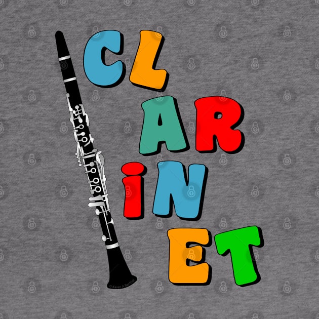 Colorful Clarinet by Barthol Graphics